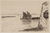 KG 09040
<br/>
Ingang van de haven van Vlissingen
<br/>
<em>Storm van 's-Gravesande, Carel Nicolaas (1841-1924)</em>